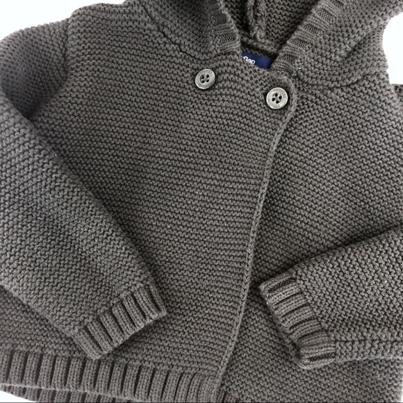 EUC Baby GAP Hooded Cat Ears Sweater - 6-12m - Picture 3 of 6